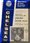 1964-65 Chelsea v. Aston Villa programme cover