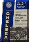 1964-65 Chelsea v. Leeds United programme cover