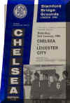 1964-65 Chelsea v. Leicester City programme cover