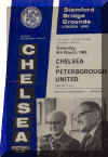 1964-65 Chelsea v. Peterborough United programme cover