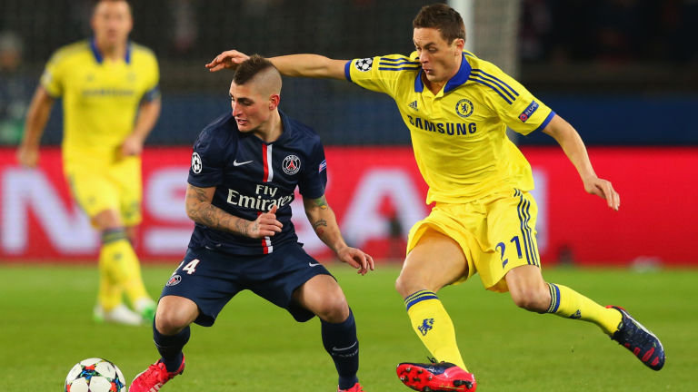 Marco Verratti and Nemanja Matic