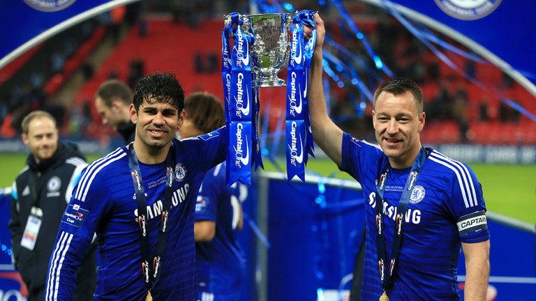 Diego Costa and John Terry