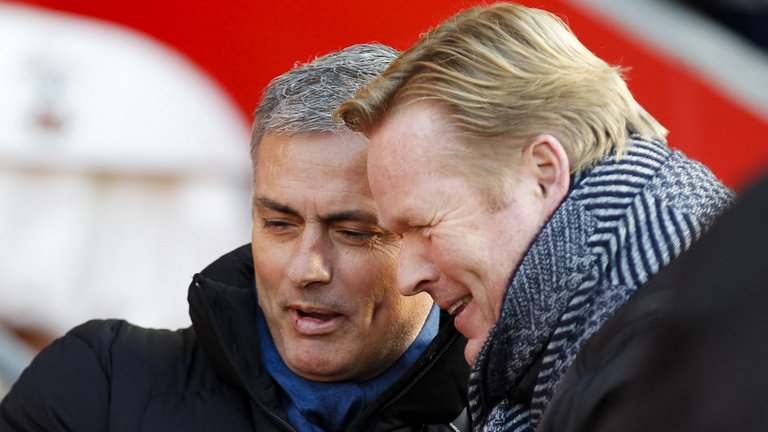 Jose Mourinho and Ronald Koeman