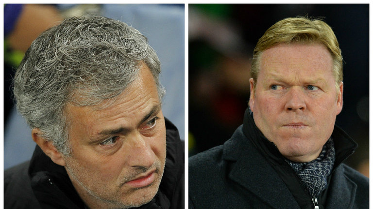 Jose Mourinho and Ronald Koeman