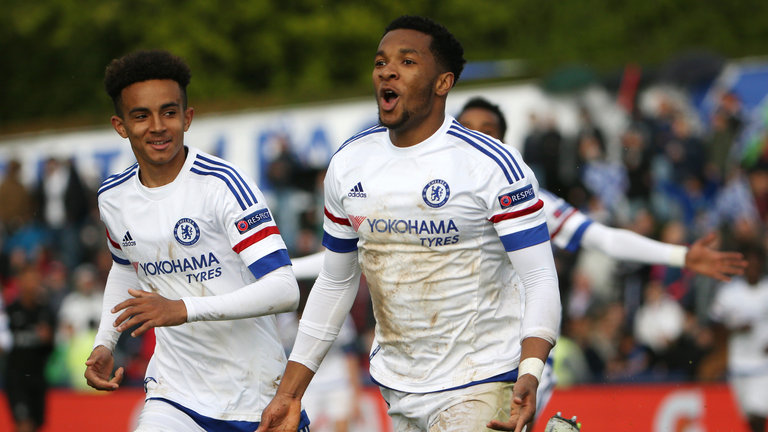 Kasey Palmer celebrates his goal