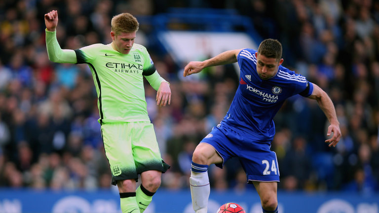 Kevin De Bruyne and Gary Cahill