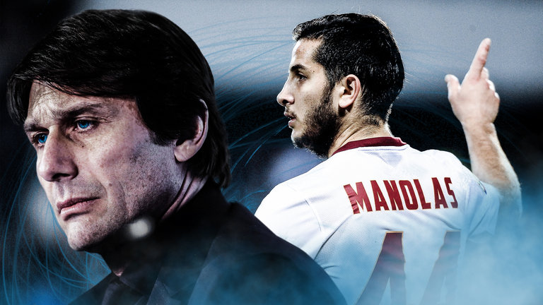 Antonio Conte and Konstantinos Manolas