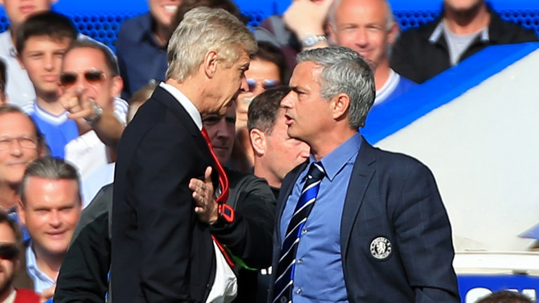 Arsene Wenger and Jose Mourinho