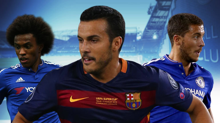 Willian, Pedro and Eden Hazard