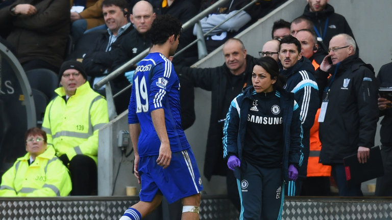 Diego Costa and Eva Carneiro
