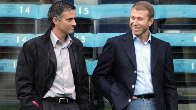 Jose Mourinho and Roman Abramovich