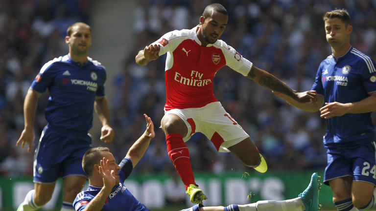 John Terry tackles Theo Walcott