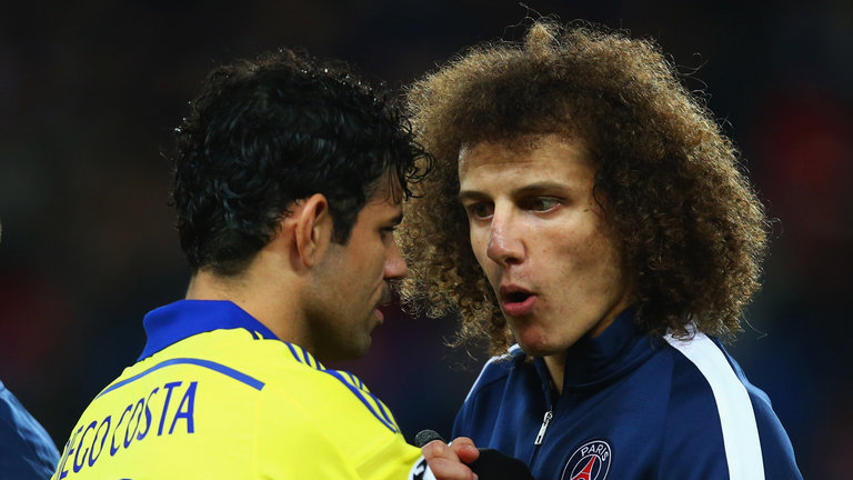 Diego Costa and David Luiz