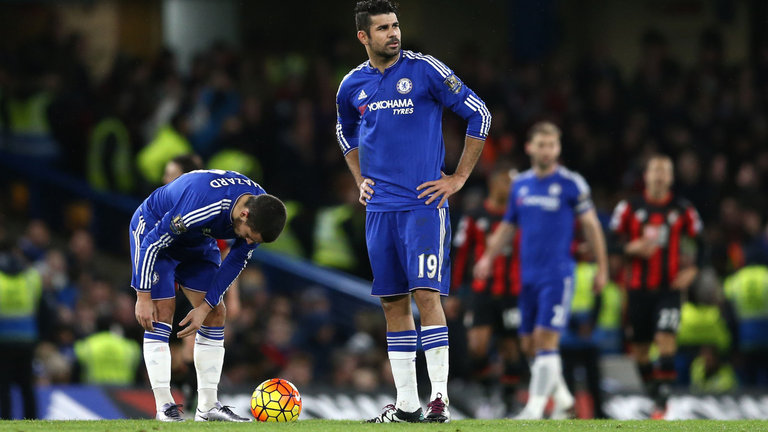 Eden Hazard and Diego Costa