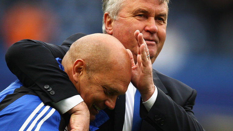 Ray Wilkins and Guus Hiddink