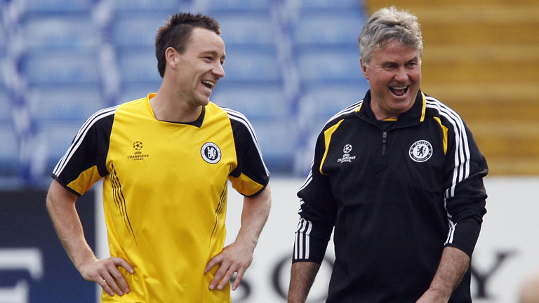 John Terry and Guus Hiddink