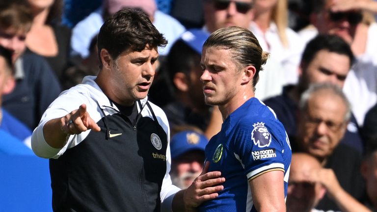 Mauricio Pochettino and Conor Gallagher