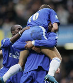 Drogba and Robben Celebrate