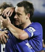 John Terry celebrates his goal