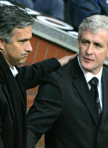 Jose Mourinho and Mark Hughes