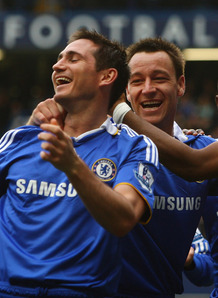 Frank Lampard and John Terry celebrate