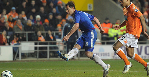 Frank Lampard scores his second goal