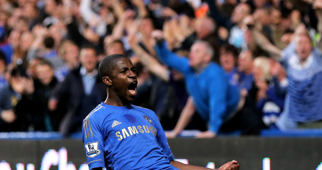 Ramires celebrates his goal