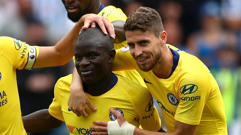 N'Golo Kante scores Chelsea's first goal