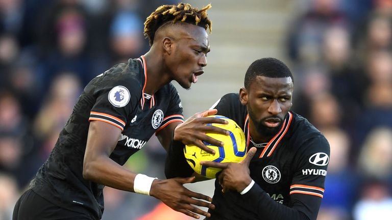 Tammy Abraham and Antonio Rudiger