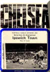 1972-73 Chelsea v. Ipswich Town programme cover