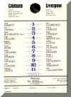 1972-73 Chelsea v. Liverpool team sheet