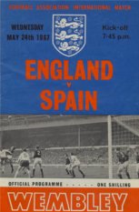 England vs. Spain Programme (1967)