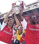 Tony Adams and Patrick Vieira