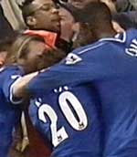 Chelsea celebrate one of their three goals!