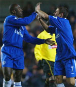 Jimmy-Floyd Hasselbaink and Adrian Mutu