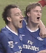 Chelsea gaolscorers, Terry and Huth