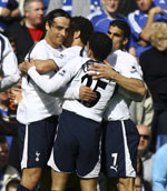 Spurs celebrate one of their goals